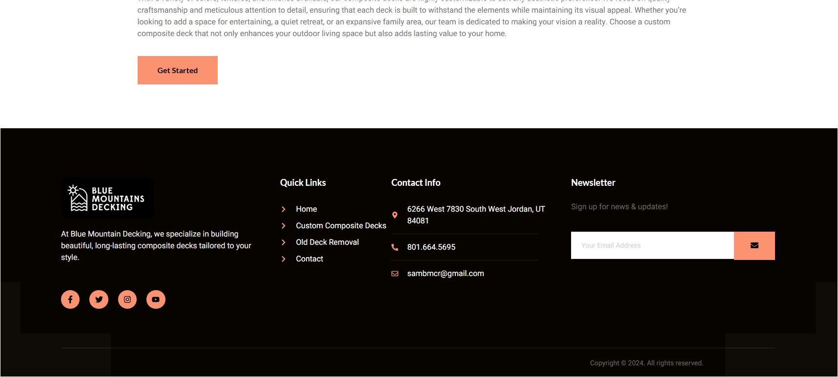 Construction - Custom Home Builder Website