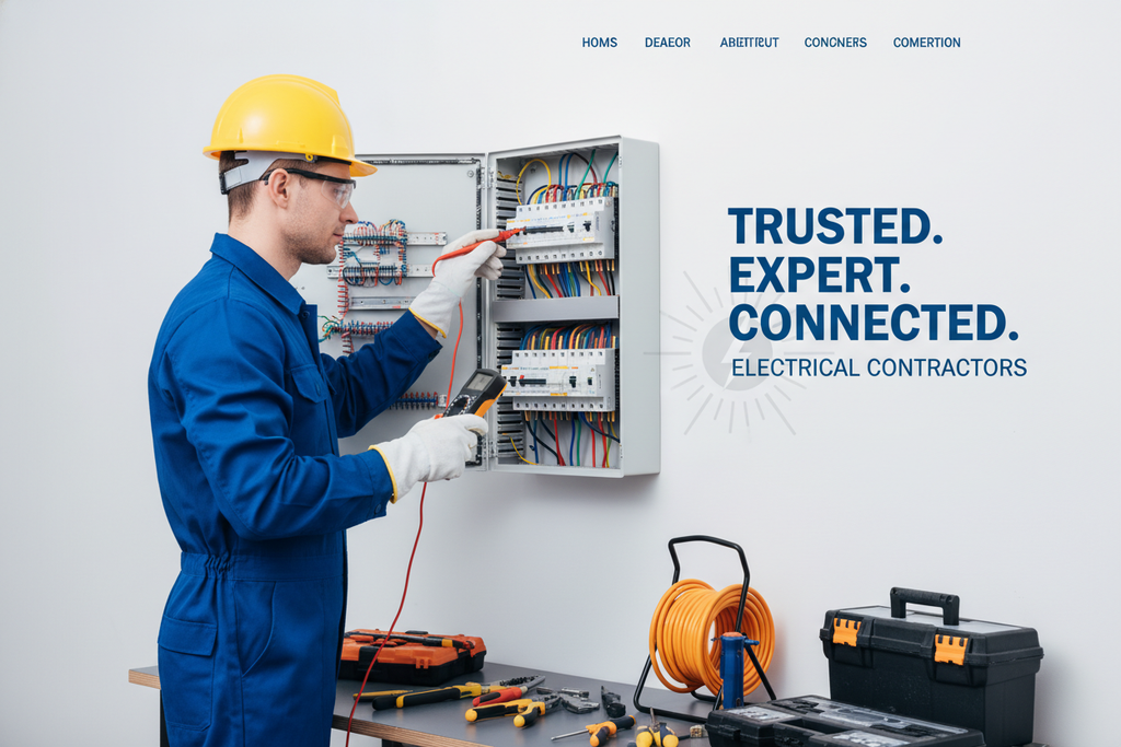 Electrical Contractor Website. You create the image for the product. 
