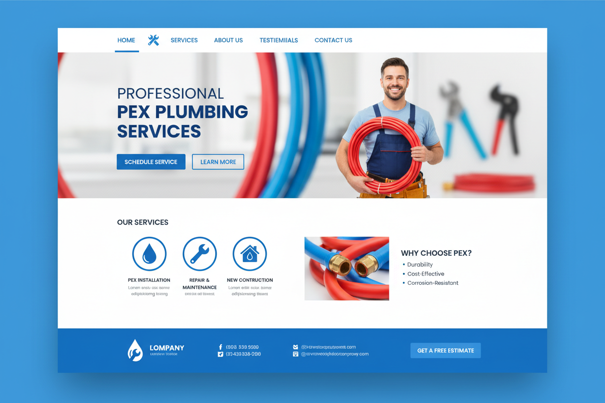 pex plumbing plumbers website. 